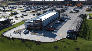 Drone view of Club Car Wash in Omaha, Nebraska